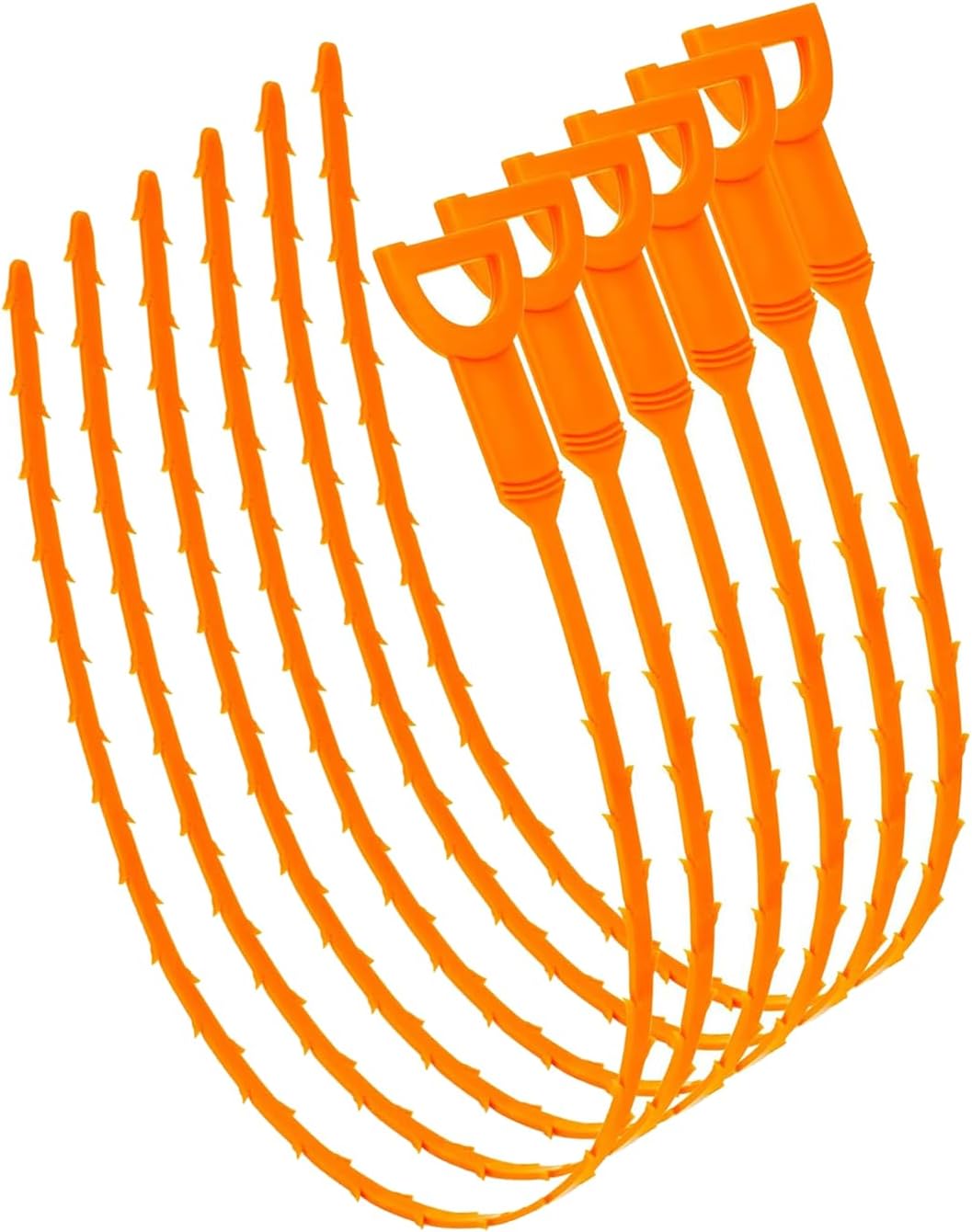 20 Inch Snake Drain Hair Removal Tool,Hair Drain Cleaner Tool, Hair Cather Shower Drain Tool, Drain Auger hair Cleaning Tool for Shower Kitchen Sink Bath Tub Bathroom(6 Pack)