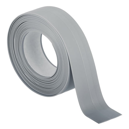 PATIKIL Caulk Tape 0.9" x 10.5 Ft, Self Adhesive Sealing Tape Waterproof Toilet Tub Caulk Sealant Strip Sealing Trim for Kitchen Bathroom Toilet Bathtub Sink Countertop, Gray