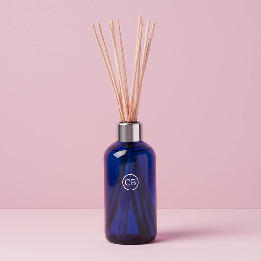 Capri Blue Volcano Reed Diffuser Set - Includes Reeds, Fragrance Oil, and Glass Bottle - Luxury Scented Reed Diffusers for Home Decor - Room Fresheners - White (8 fl oz)