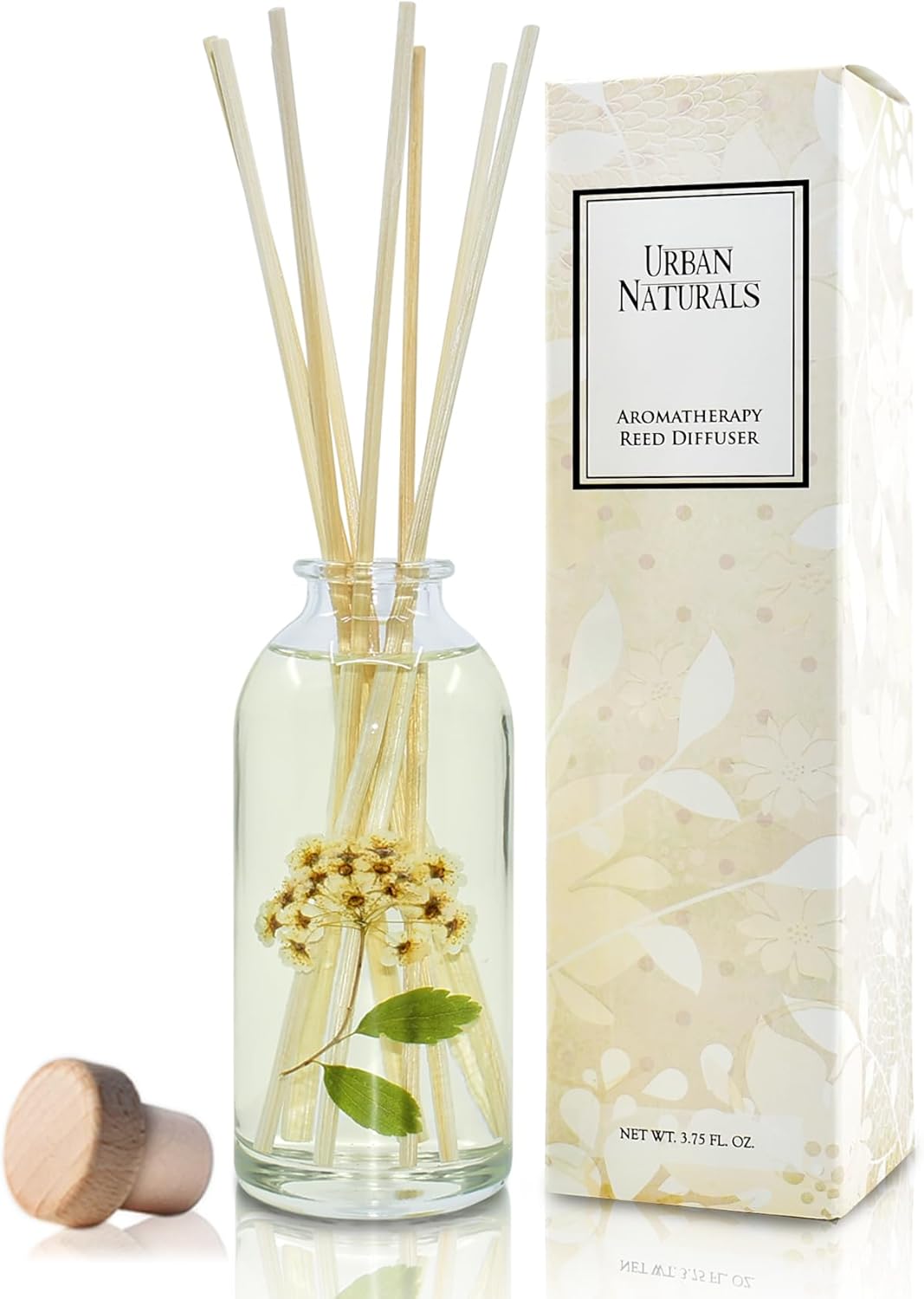 Urban Naturals Smoked Vanilla Reed Diffuser Set with Vanilla Bean, Sandalwood & Leather | Made in the USA - Colors B