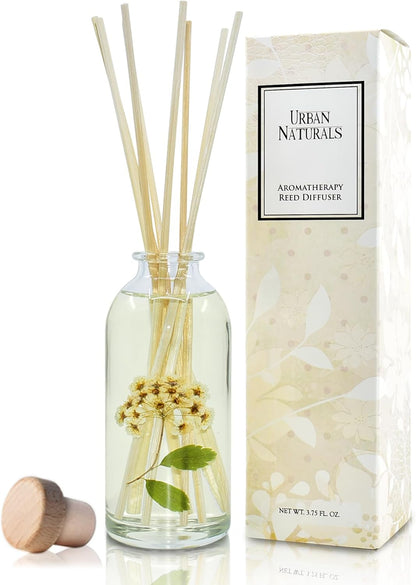 Urban Naturals Smoked Vanilla Reed Diffuser Set with Vanilla Bean, Sandalwood & Leather | Made in the USA - Colors B