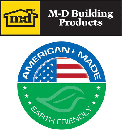 M-D Building Products 69570 36 in. White Aluminum U-Shape Commercial Screw-on Under Door Seal
