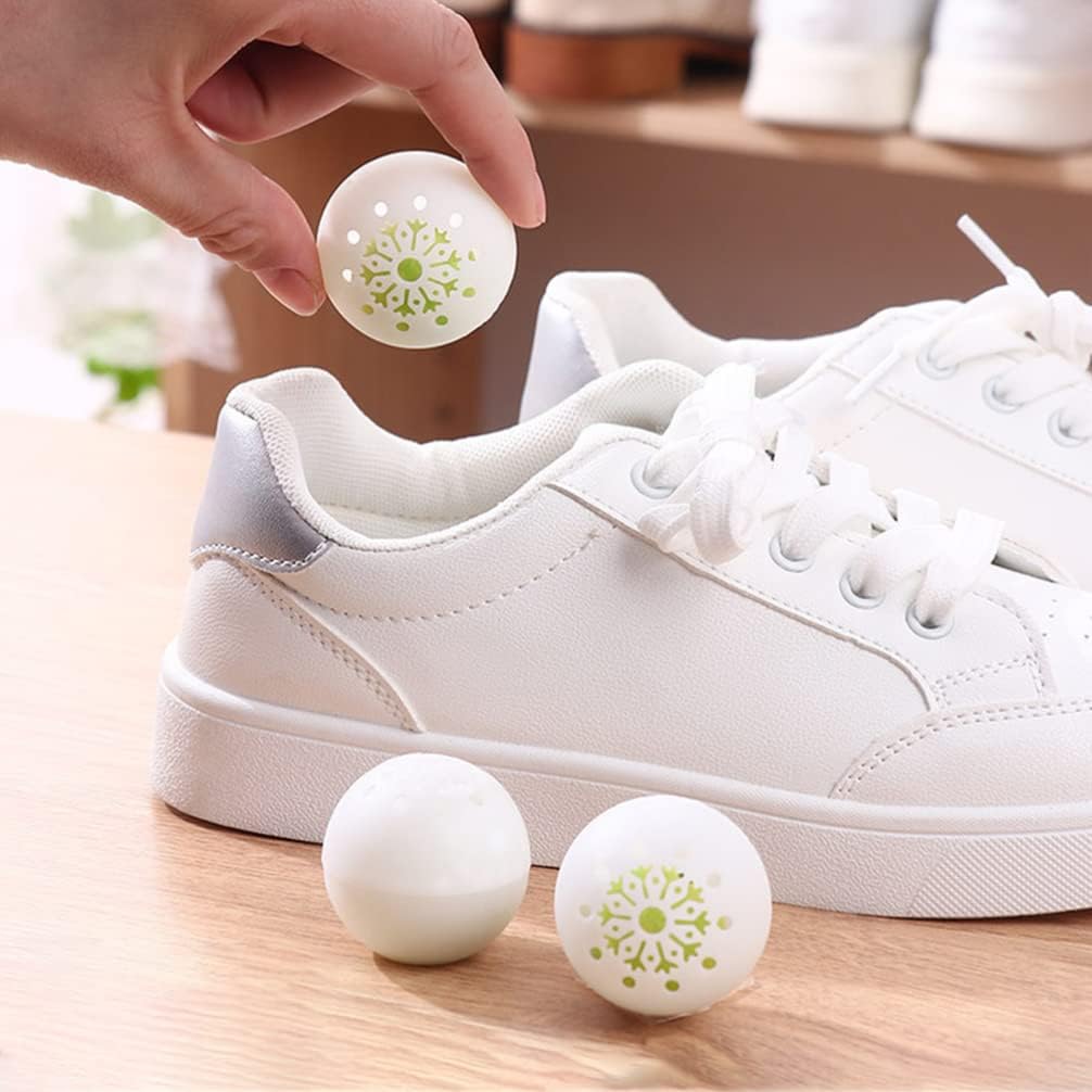 BESPORTBLE 18pcs Deodorizer Balls Shoe Cabinet Deodorant Balls Sneaker Air Freshener Gym Bags Lockers Car Sneaker Odor Shoe Deodorizers for Home Office