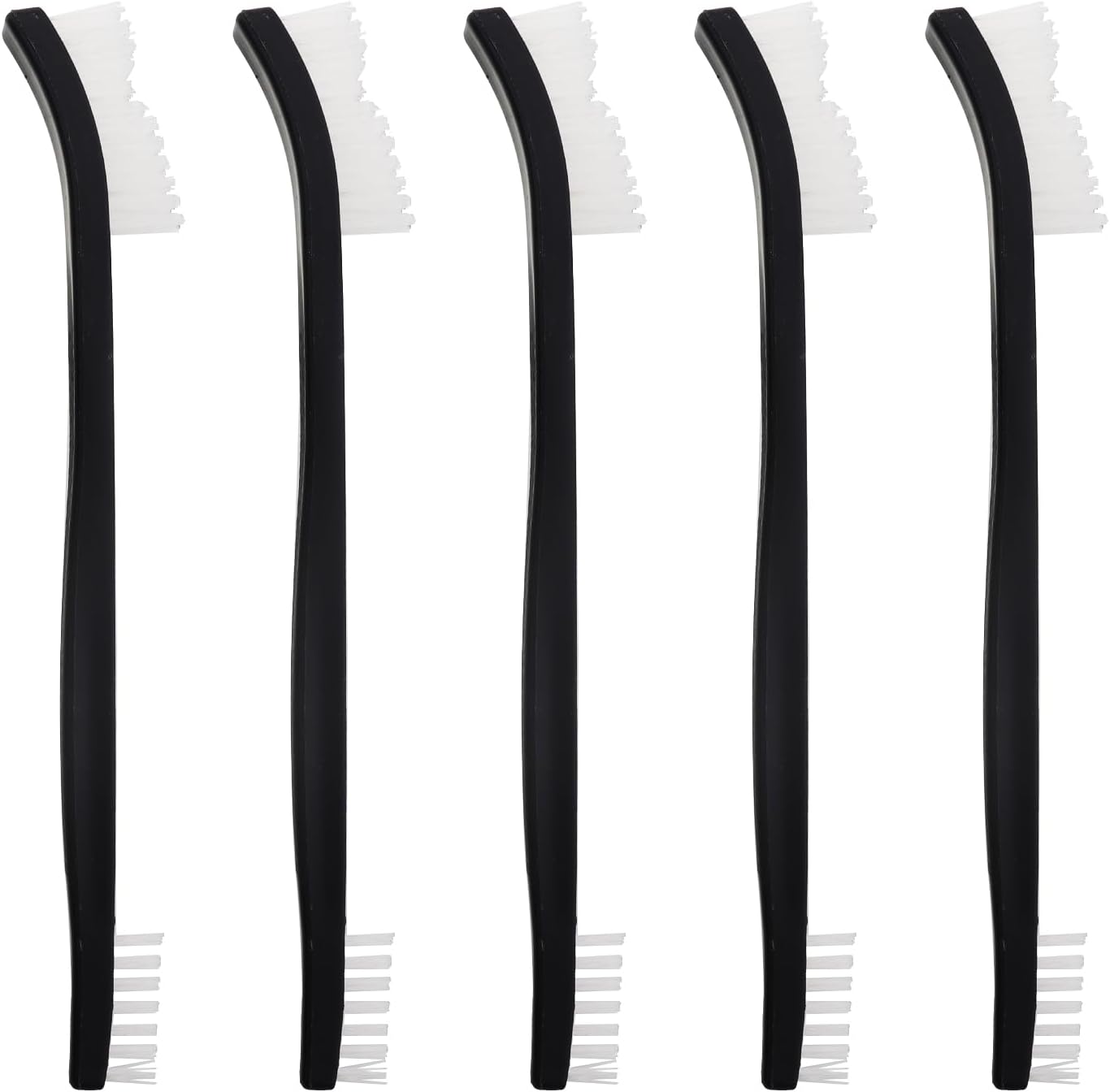 5PCS Dual Head Cleaning Brush Set Universal Gap Mini Stiff Bristle Thin Brushes for Kitchen Sinks Bathrooms Small Details Small Corners and Spaces Cleaning Plastic Stain Removal Tools