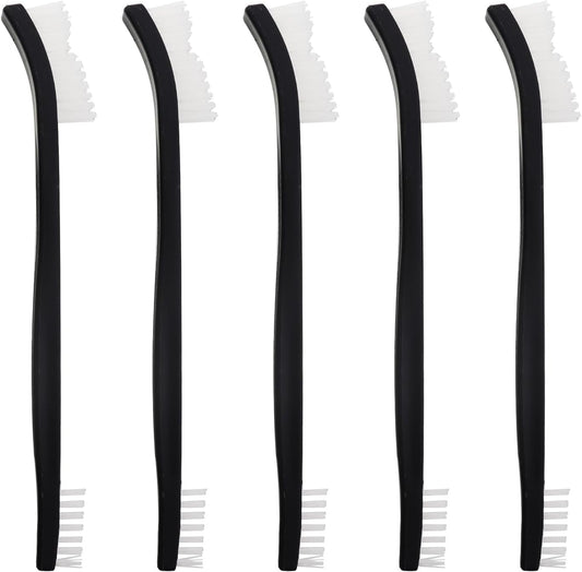 5PCS Dual Head Cleaning Brush Set Universal Gap Mini Stiff Bristle Thin Brushes for Kitchen Sinks Bathrooms Small Details Small Corners and Spaces Cleaning Plastic Stain Removal Tools