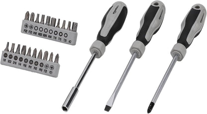 Amazon Basics 173-Piece General Household Hand Tool Set with Storage Case, Portable Tool Kit for Home Maintenance and Everyday Repairs