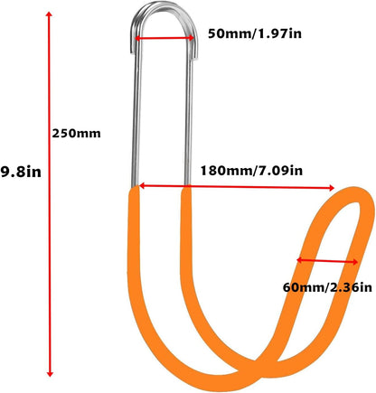 Garden Hose Storage Hook Water Hose Holder Hose Hanger,304Stainless Steel Solid Hose Hook Holds Up to 50Ft Hose Perfect for Garage, Garden,Tool Room(Matt Black 1pcs)