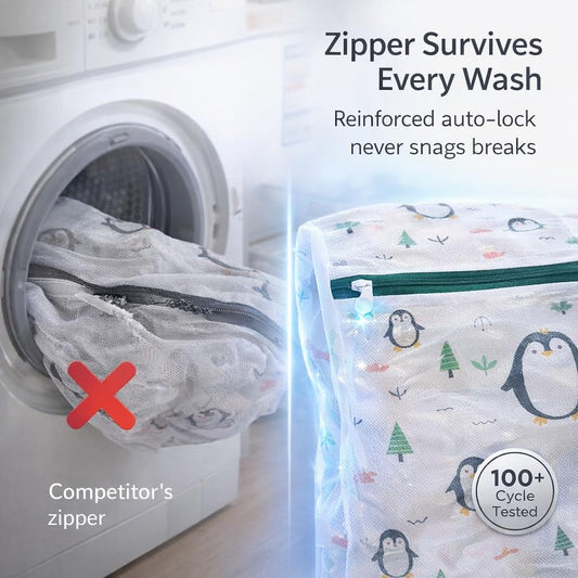 Mesh Laundry Bags for Delicates – 5-Pack (Bra Bag + S/M/L/XL) | Durable Honeycomb Mesh, Protects Clothing in Washer & Dryer, Travel Organizer – Ideal for Bras, Lingerie, Sweaters