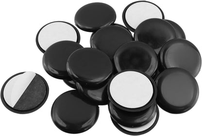 Antrader 1.5 Inch Self-Stick Furniture Round Felt Pads Wood Floor Protectors – Protect Your Hard Floors from Furniture Scratches, Pack of 48, Black