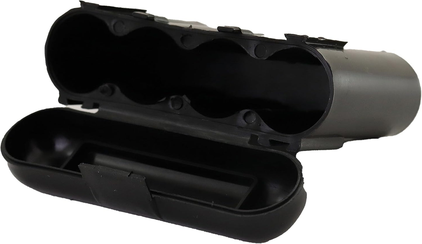 5 Pack Black AA AAA CR123A Battery Holder Storage Cases Snap Close Portable Battery Organizer Boxes