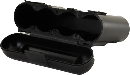 5 Pack Black AA AAA CR123A Battery Holder Storage Cases Snap Close Portable Battery Organizer Boxes