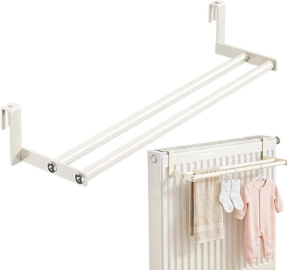 Wall Mounted Drying Rack Heavy-Duty Space-Saving Towel Organizer | Wall Laundry Drying Rack for Dorm Rv Bathroom Room Closet Clothing