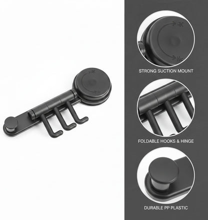 Foldable Wall Mounted Drying Rack, Adhesive Sponge Holder for Smooth Surfaces, Space Saving Storage for Rags and Cloths (1 PC)