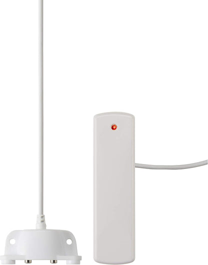 Ecolink FLF-ZWAVE5-ECO Z-Wave Plus Flood/Freeze Sensor, White, Smart Home | White Z-Wave Plus sensor detects flood/freeze conditions; verify hub compatibility, placement and automation setup needs.