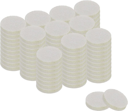 uxcell Furniture Pads, 50Pcs 1.25" - Round Self Adhesive Felt Furniture Pads, Floor Protectors for Furniture Feet Chairs Legs Hardwood Floors (Beige)