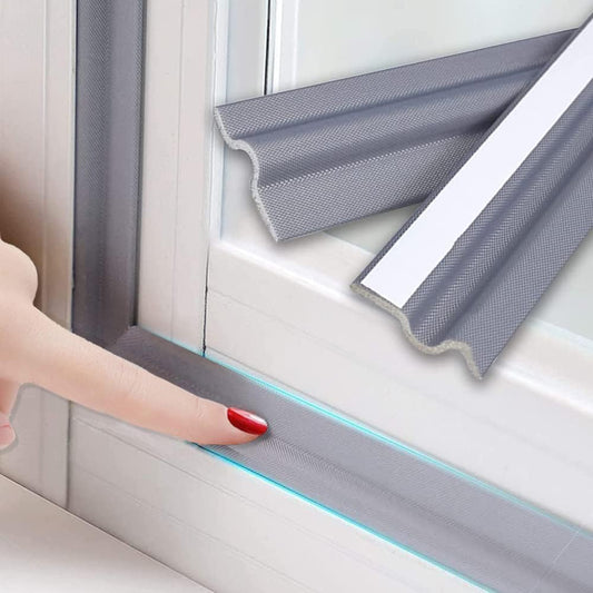 196 Inch Window Weather Stripping Door Seal Strip for Bottom and Side of Door-White,Self Adhesive PU Foam Weather Strip for Window and Door Insulation Soundproofing,Door Sweep for Interior Doors