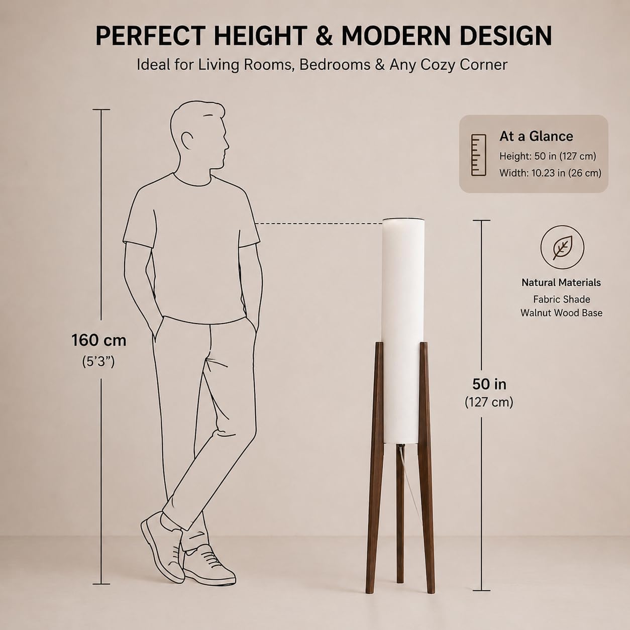 MIXL-Farmhouse Style Bamboo Floor Lamp,Large Wicker Indoor Floor Light,Boho Standing Light Plug in,Modern Minimalist Standing Lamp for Living Room Bedroom