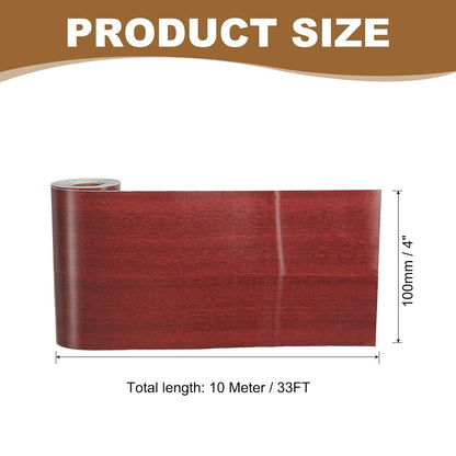 PATIKIL Self Adhesive Wood Grain Repair Tape 33'x 3", Multi-Use Realistic Wood Grain Repair Patch for Furniture Floor Door Table Chair Windows Handicraft DIY, Yellow Teak