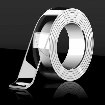 Nano Double Sided mounting Tape Heavy Duty, Double 2 Adhesive Tape for Walls,Washable Sticky Strong Wall Tape Strips,Transparent Tape Poster Carpet Tape for Paste Items, 9.8ft×1.18inx0.098in.