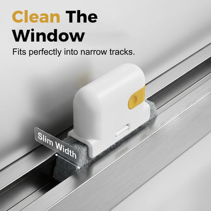 2026 New Magic Window Track Cleaner Set – Handheld Multipurpose Cleaning Brush Windows Screen Brush for Window Grooves, Tile Grout Lines, Shutter Slats, Car AC Vents & Narrow Gaps (3pcs Colorful)