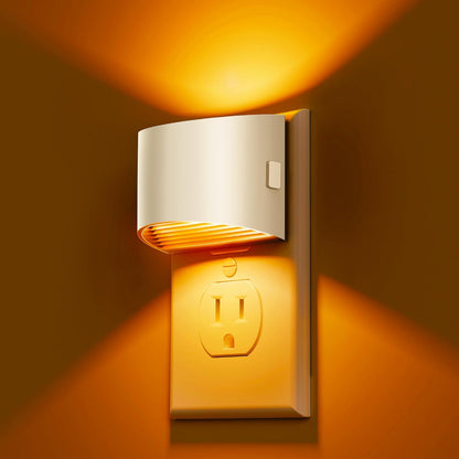 L LOHAS LED Night Lights Plug into Wall 2 Pack, Dusk to Dawn Sensor Nightlight, Brightness Adjustable, 3000K Soft White