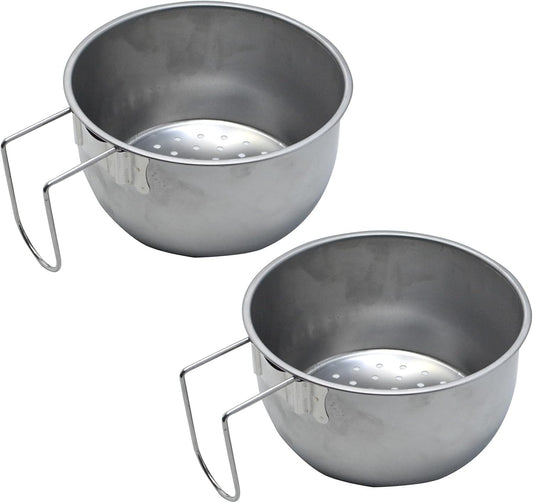 Stainless Steel Round Drain Basket, 5.8 Inch x 3 Inch Stainless Steel Kitchen Sink Strainer for Drain Water (2)
