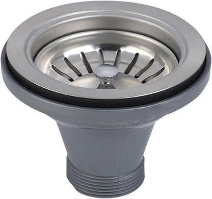 Premium 316 Stainless Steel Kitchen Sink Drain Assembly - 4.5" Strainer & Stopper with Deep Removable Basket, Adjustable Sliding Flange -cUPC Certified