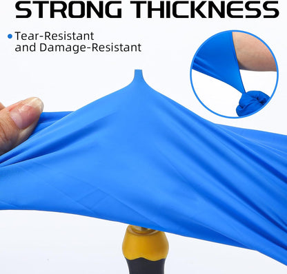 50 Counts 16" Long Disposable Nitrile Gloves Latex Free Dishwashing Gloves Waterproof for Household Clean Gardening(Blue,L)