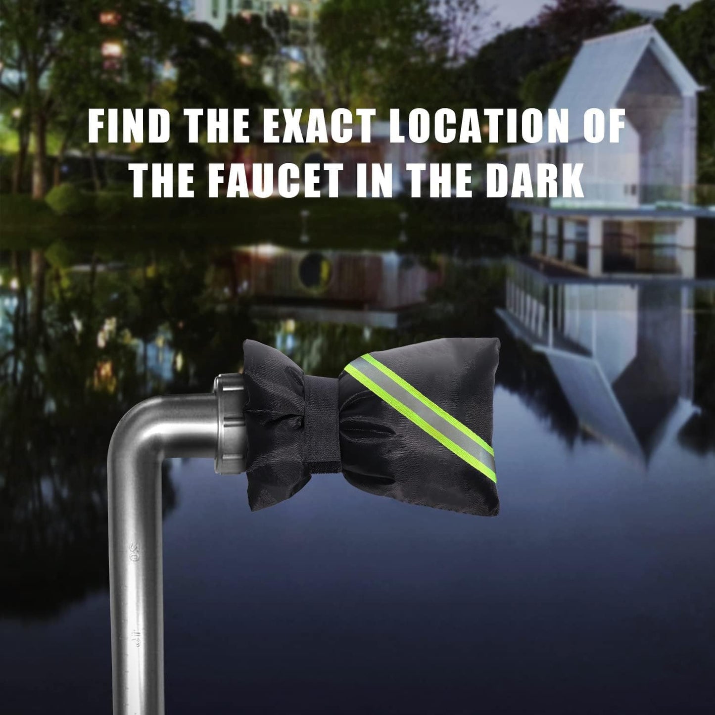 Outdoor Faucet Covers for Winter Freeze Protection, 4 Pack Thickened Insulation Outside Hose Bib Reusable Waterproof Anti-Freeze Tap Cover