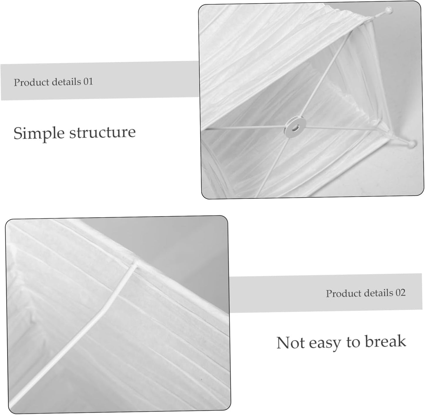 ABOOFAN Floor Lamp Shade Replacement – 49.21" Foldable Rice Paper Lampshade for Soft Light Diffusion & Easy Tool-Free Installation – for Living Room, Bedroom, Office