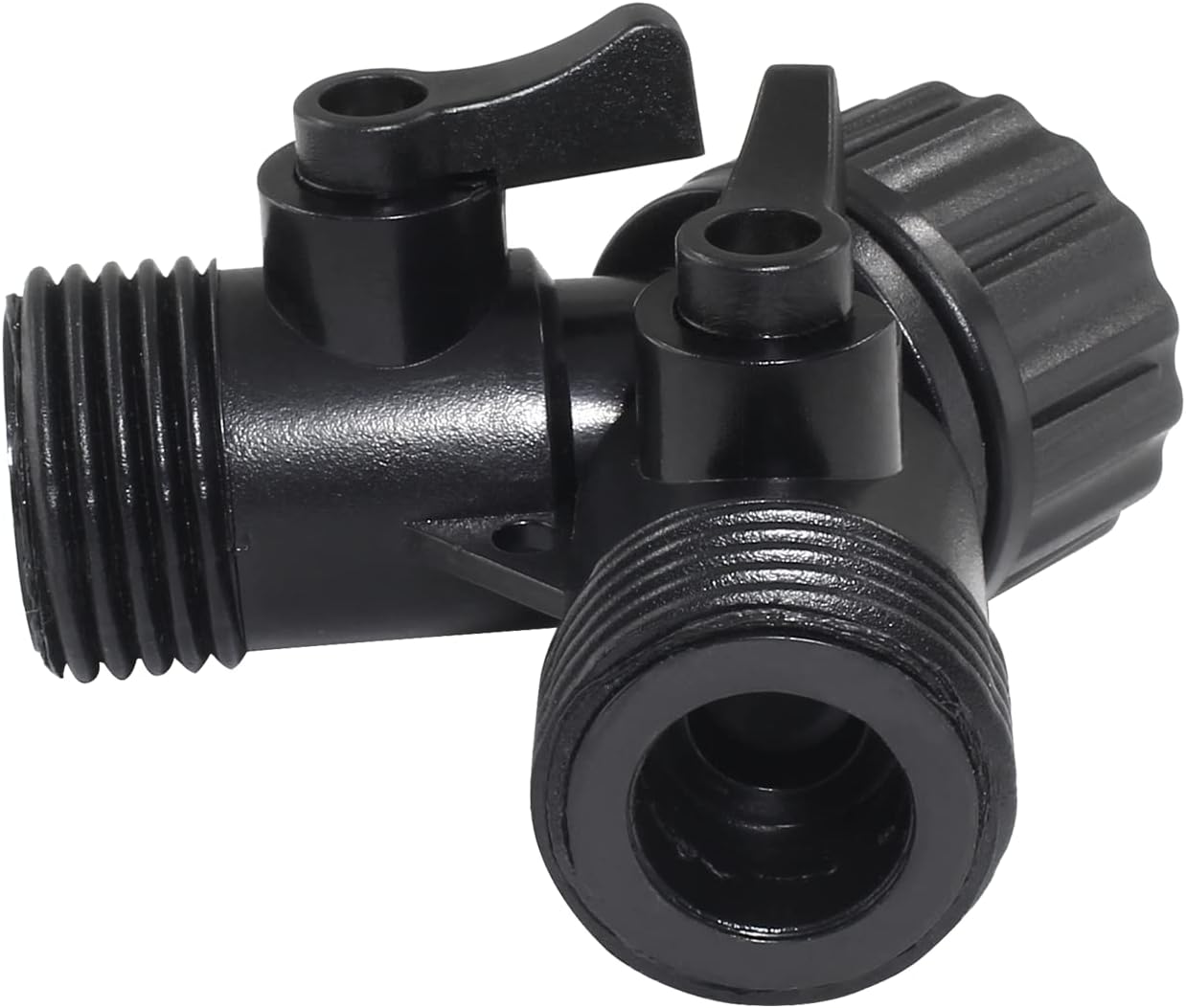6 Pcs 2 Way Hose Adapter Y Valve Garden Hose Connector, Green | Non Rust Spigot Faucet Adapter, 3/4 Garden Hose Y Connectors, Plastic Hose Splitter, Faucet Watering Shut Off Valves