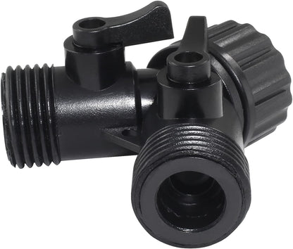 6 Pcs 2 Way Hose Adapter Y Valve Garden Hose Connector, Green | Non Rust Spigot Faucet Adapter, 3/4 Garden Hose Y Connectors, Plastic Hose Splitter, Faucet Watering Shut Off Valves