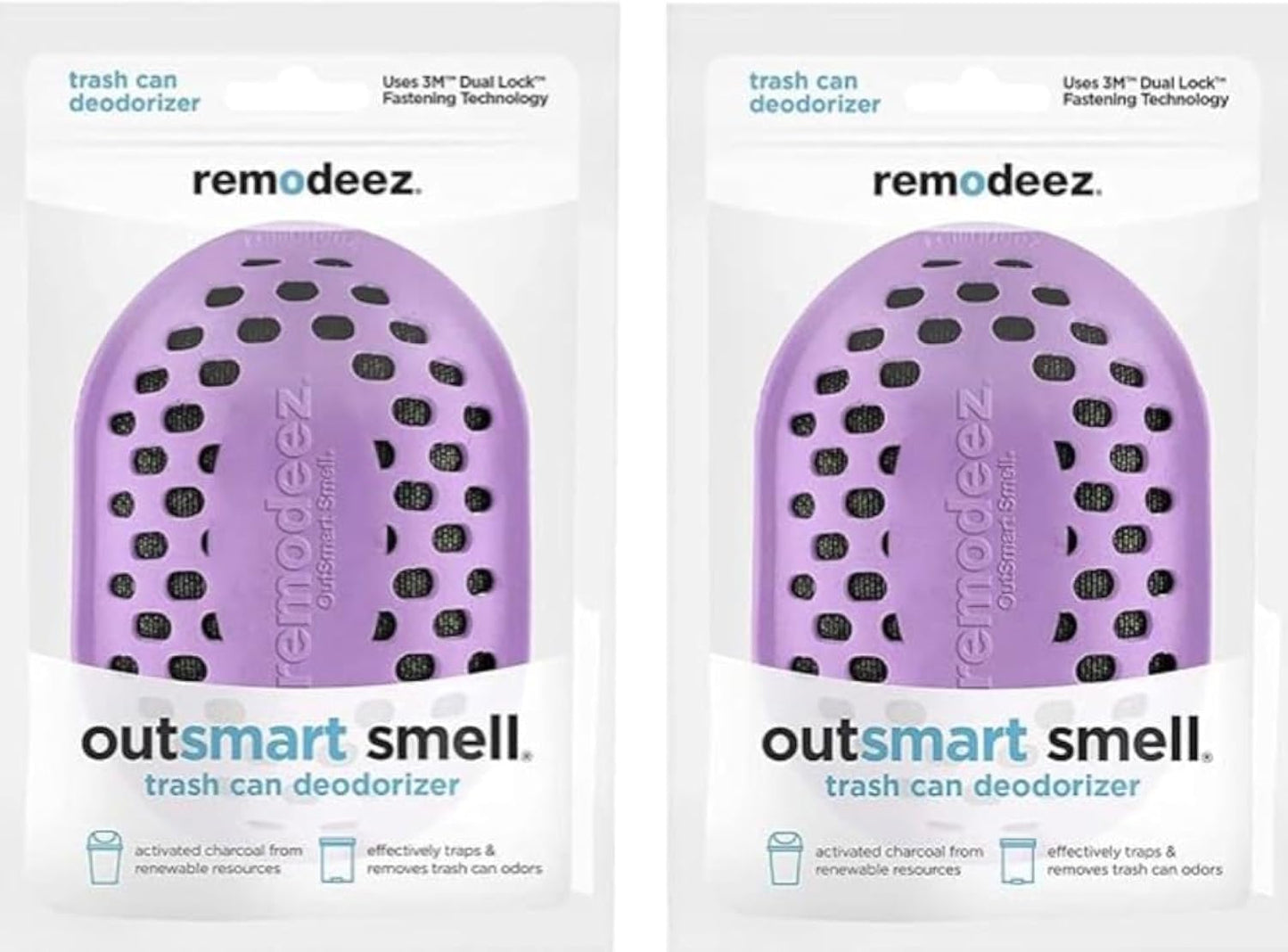 Remodeez Activated Charcoal Trash Can Deodorizer Bags 2-Pack