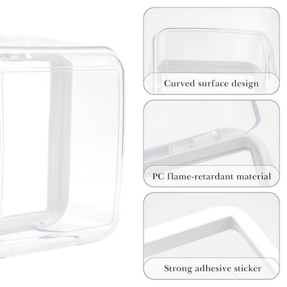 Weatherproof Outside Outlet Cover, Outdoor Large Plug and Receptacle Protector, Plastic Wall Socket Plug Protector for Bathroom, Kitchen, Balcony (Clear)