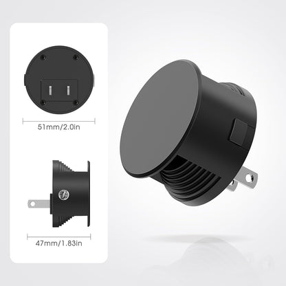 Briignite Night Lights Plug into Wall [2 Pack], White Night Light Dusk to Dawn Sensor Nightlight, Brightness Adjustable 3000K Soft White, Plug in Night Light for Bedroom, Hallway, Stairs, Kitchen