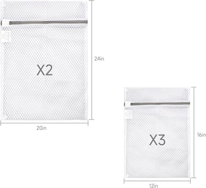 GOGOODA 2 Pack Extra Large Mesh Laundry Bag 43 x 35 in – XXXXL Washing Bag | Jumbo for Bedding, Blankets, Clothes, Pet Items, Travel & Storage – Washer Protector Bag for Washing Machine