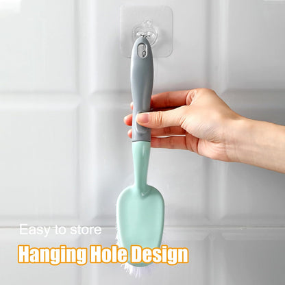 Scrub Brush, Cleaning Brush Bristles with Ergonomic Handle Cleaning Shover Scrubber Handheld Cleaning Brushes for Bathroom Shower Kitchen Floor Bathtub