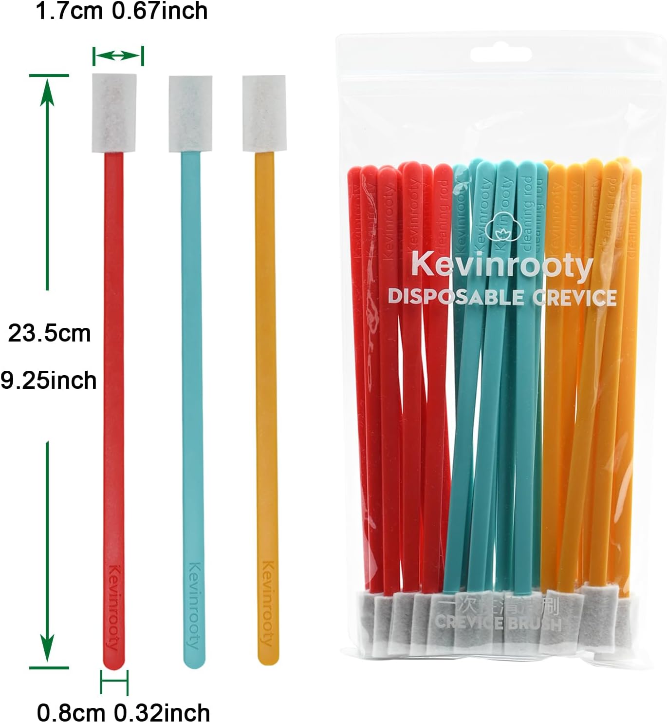 30PCS Crevice Cleaning Brush Tool Kit - Disposable Toilet Brush & Seat Cleaner (Blue)