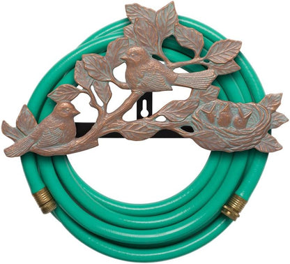 Whitehall Products Chickadee Hose Holder, Copper Verdi
