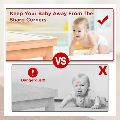 Baby Proofing Edge Protector for Kid Clear Edge Protector Strip Safety Corner Guards Child Proof Corner Bumper for Furniture 1.2in x 32.8ft