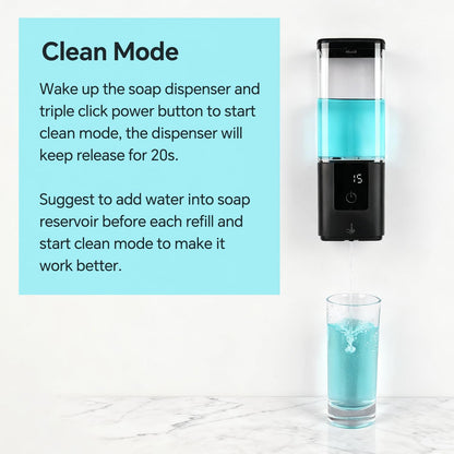 LAOPAO Soap Dispenser, Automatic Soap Dispenser Wall Mount Rechargeable Foaming Soap Pump for Bathroom Kitchen, Touchless Foam Soap Dispenser for Dish/Hand/Shower Soap, Home & Commercial, 540ml, White