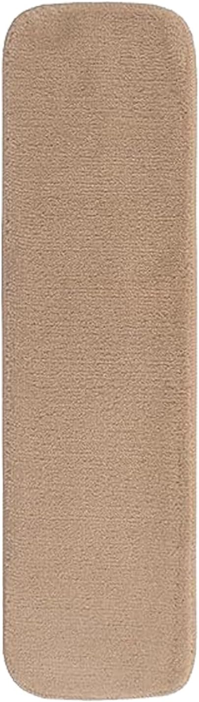 Comfy Collection Stair Tread Treads Indoor Skid Slip Resistant Carpet Stair Tread Treads Machine Washable 8 ½ inch x 30 inch (1 Piece, Beige)