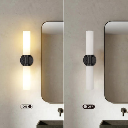 SANTOSTOCK Gold Battery Operated Wall Sconce Set of 2, 12000mAh Rechargeable Wall Lights with Remote Control, Wireless Dimmable Wall Lamps for Bedroom Living Room Bathroom Hallway Stairwell
