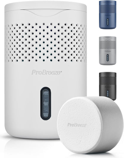 Pro Breeze Osmo Moisture Absorber, Silent & Refillable Dehumidifier for Home, Bedroom, Wardrobe and Bathroom,1.54lb Refillable Tablet, Non-Electric White