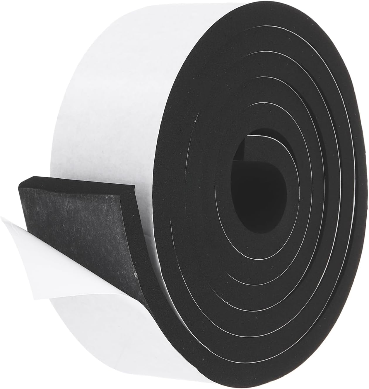 PATIKIL Weather Stripping Door Seal Strip, 3/8 Inch x 1/4 Inch x 32 Ft Self Adhesive Soundproof High Density Foam Tape Insulation for Door Window Air Conditioning, White - Colors A