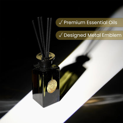 M&SENSE 6.3 oz Large Reed Diffuser Set | Lime+Basil Scent Oil Diffuser with Sticks | Hotel Collection Non-Toxic Home Fragrance |for Bedroom Bathroom Living Room - Colors A