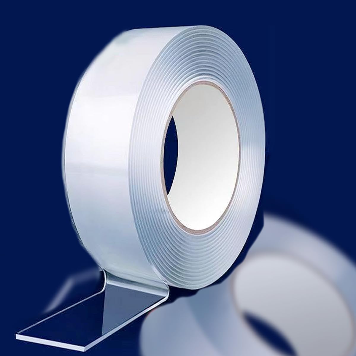 Double Sided Nano Tape Heavy Duty, Clear Removable Nano Tape, for Carpet Mats/Paste Items/Photos Frames/Craft Wall Mounting Multipurpose Adhesive Tape, Long: 9.84 ft (Wide:0.08'',Thickness:0.04'')