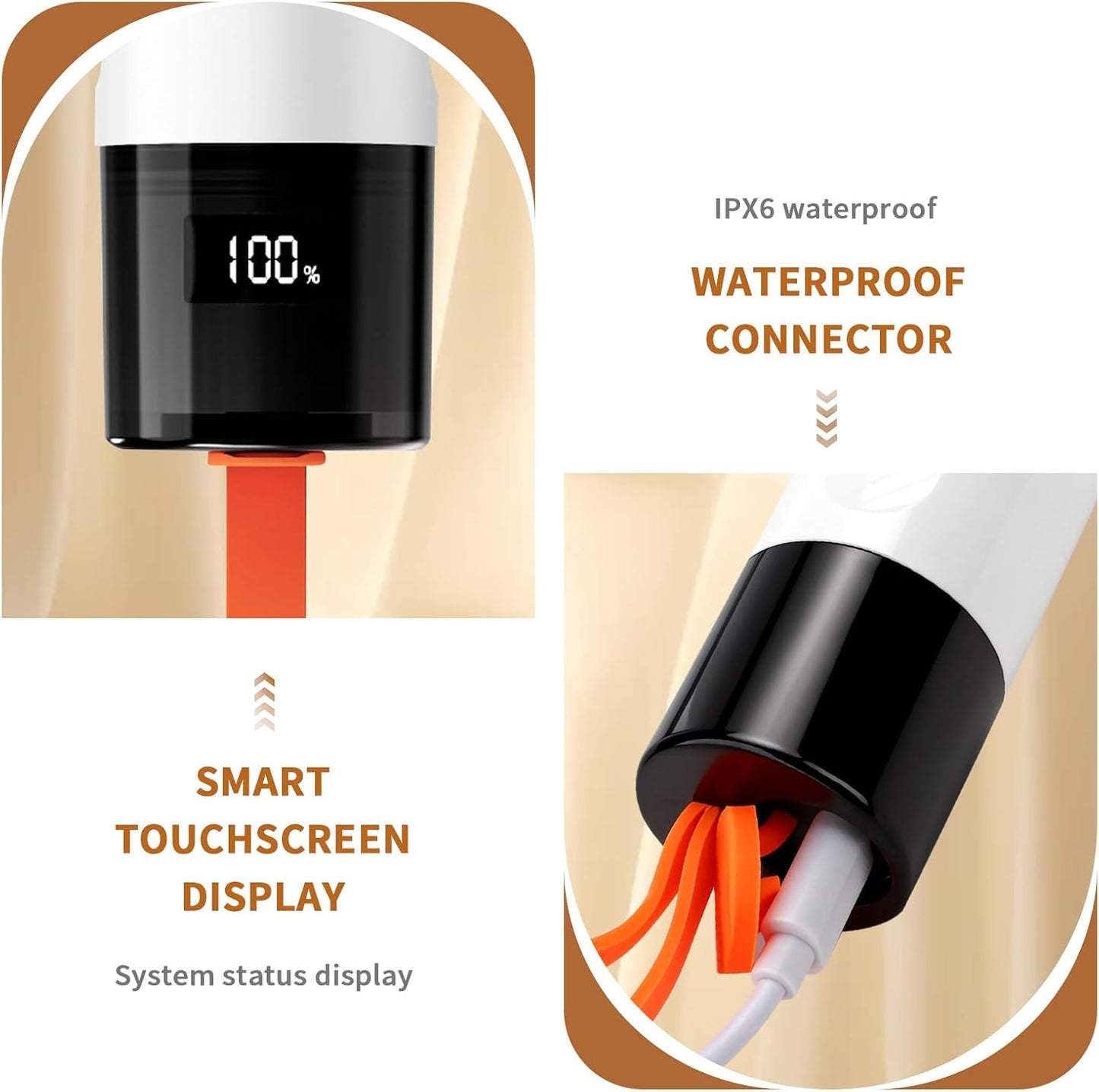 Electric Spin Scrubber, Cordless Waterproof Electric Scrub Brush with Dual Speed Settings, Smart Display, and 5 Replaceable Brush Heads for Bathroom, Kitchen, and Floor Cleaning