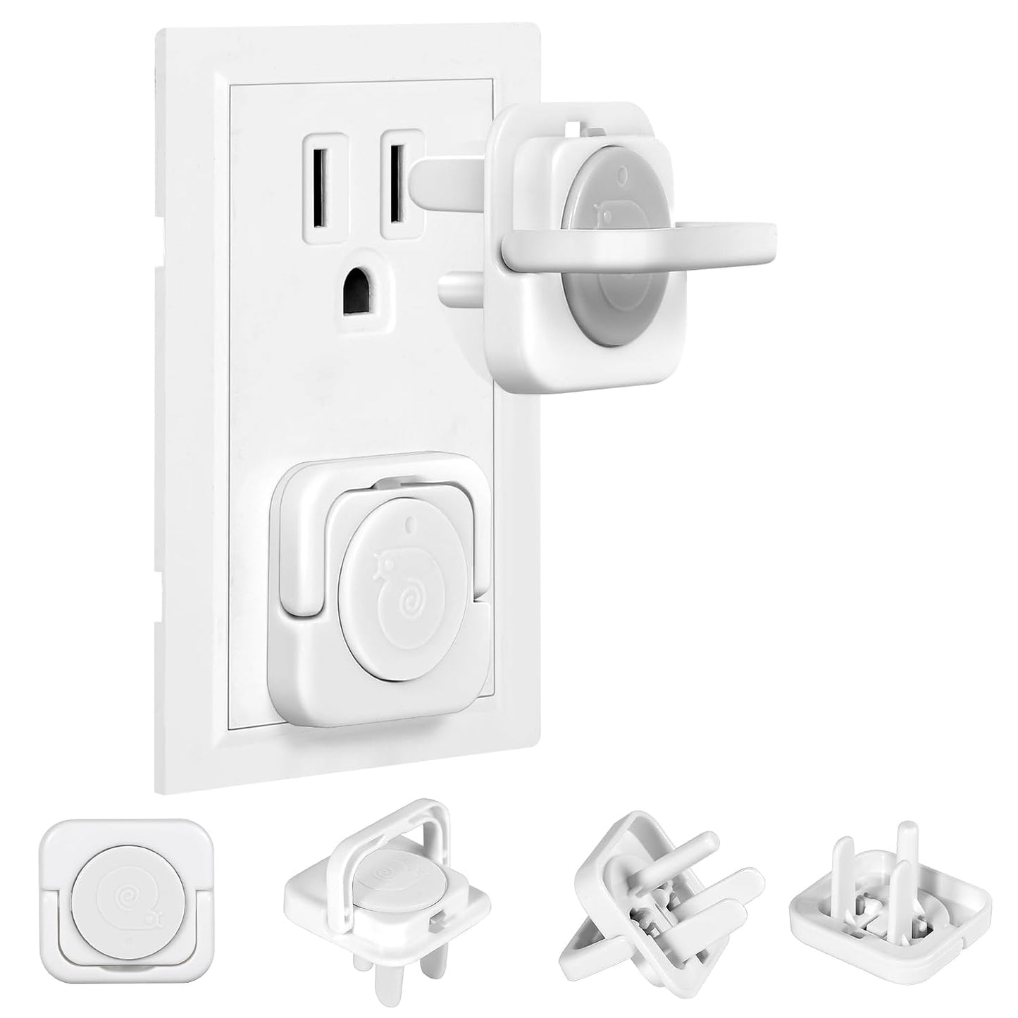 Outlet Covers Baby Proofing, 40 Pack Child Proof Plug Socket Covers Electric Plug Protectors Safety Caps to Prevent Power Shock, for US 3-Prong, White