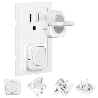 Outlet Covers Baby Proofing, 40 Pack Child Proof Plug Socket Covers Electric Plug Protectors Safety Caps to Prevent Power Shock, for US 3-Prong, White
